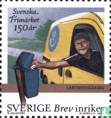 150 ans de timbres suédois