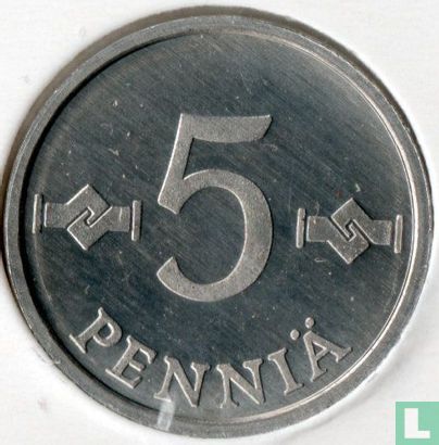 Finland 5 penniä 1988 - Afbeelding 2