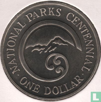 Neuseeland 1 Dollar 1987 "National parks centennial" - Bild 2