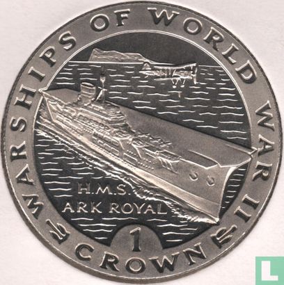 Gibraltar 1 crown 1993 "H.M.S. Ark Royal" - Afbeelding 2