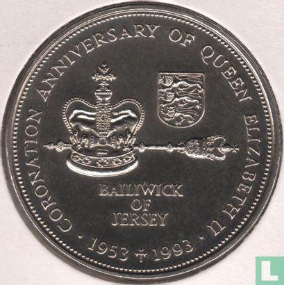 Jersey 2 pounds 1993 "40th anniversary Coronation of Queen Elizabeth II" - Afbeelding 1