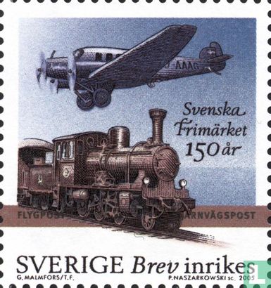 150 years of Swedish stamps