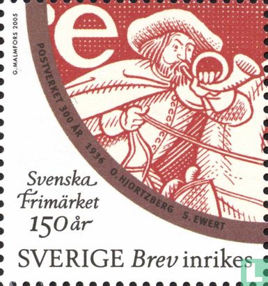 150 years of Swedish stamps