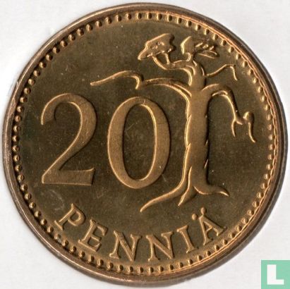 Finlande 20 penniä 1985 - Image 2
