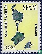 Kaart van St-Pierre en Miquelon