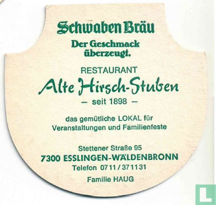 Alte Hirsch Stuben(Der Geschmack uberzengt) - Afbeelding 1