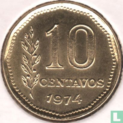 Argentinië 10 centavos 1974 - Afbeelding 1