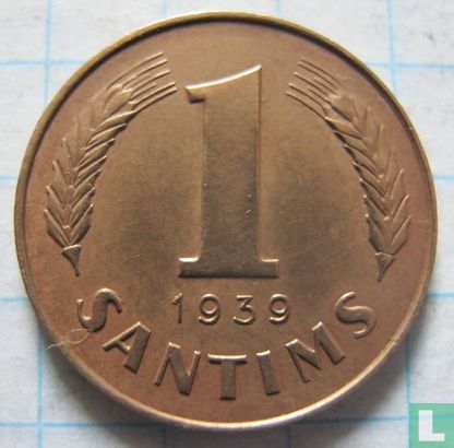 Latvia 1 santims 1939 - Image 1