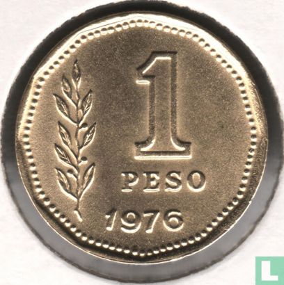 Argentine 1 peso 1976 - Image 1