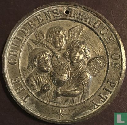 UK   Children's League Of Pity Medal - Robert  1800s - Bild 1