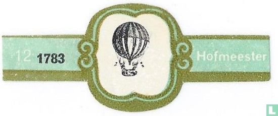 1ste ballon met zuurstof + reizigers - 1783 - Afbeelding 1