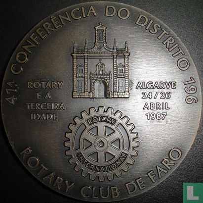 Portugal  Rotary Club of Faro - 41st Conference  1987 - Afbeelding 1