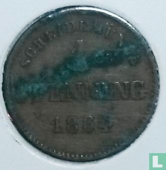 Beieren 1 pfennig 1864 - Afbeelding 1
