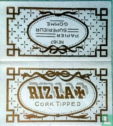Rizla + Soft Cover Booklet ( Cork Tipped No. 167 )  - Image 1