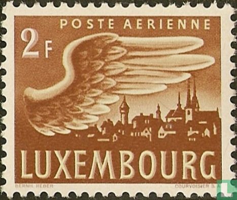 Vleugel en stad Luxemburg