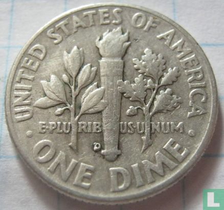 États-Unis 1 dime 1961 (D) - Image 2