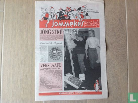 Jommekeskrant - woensdag 30 november 1994 - Image 1