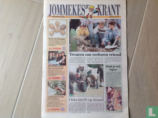 Jommekeskrant - Woensdag 3 mei 1995 - Afbeelding 1