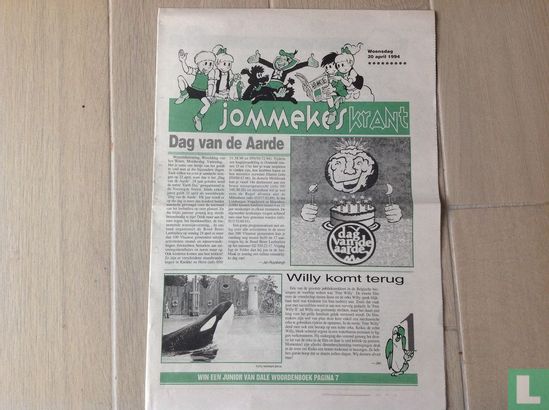 Jommekeskrant - woensdag 20 april 1994 - Image 1