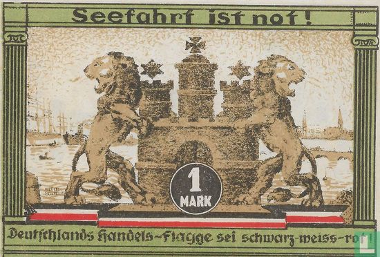 Hamburg, Kultur- und Sportwoche 1 Mark 1921 - Afbeelding 2