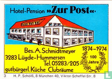 "Zur Post" - A. Schmidtmeyer