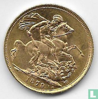 Australia 1 sovereign 1879 (St. George - S) - Image 1