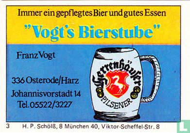 "Vogt's Bierstube" - Franz Vogt