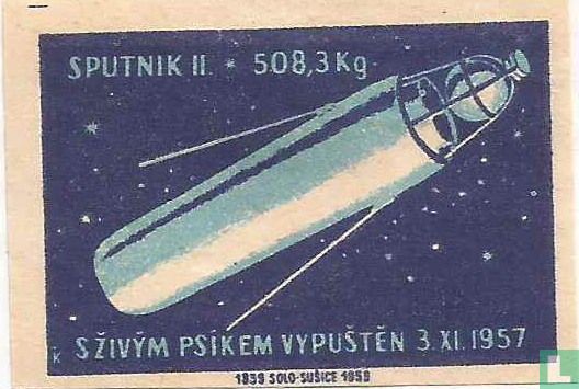 Sputnik 2 - 508,3 kg s zivym psikem vypusten