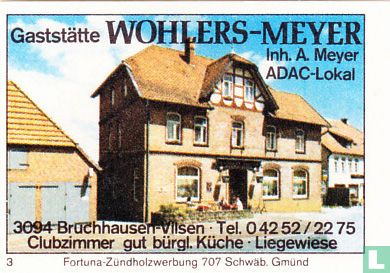 Gaststätte Wohlers-Meyer - A. Meyer