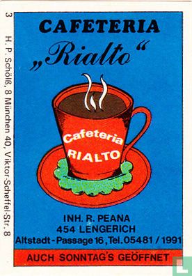 Cafetaria "Rialto" - R. Peana