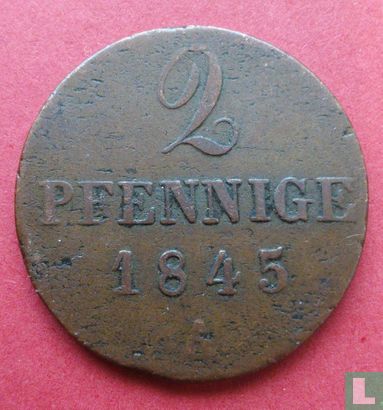 Hannover 2 pfennige 1845 (A) - Image 1