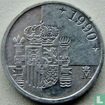 Spanje 1 peseta 1990 - Afbeelding 1