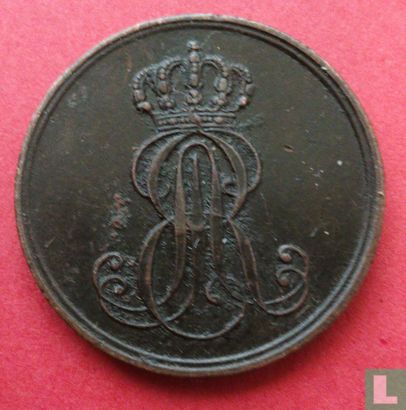 Hannover 1 pfennig 1848 (B) - Afbeelding 2