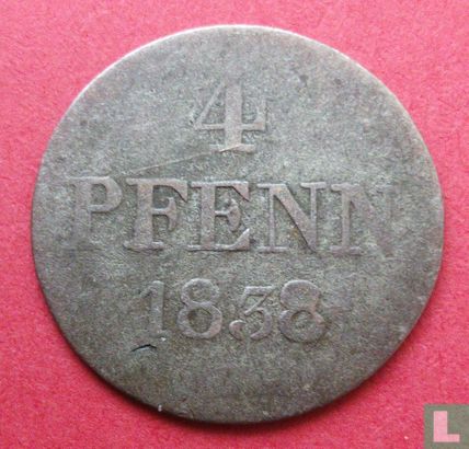 Hanovre 4 pfennig 1838 - Image 1