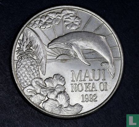 USA - Hawaii  1 Maui Trade dollars  1992 - Afbeelding 1