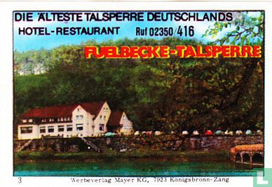 Fuelbecke-Talsperre hotel-restaurant