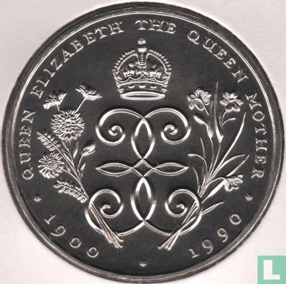 Falkland Islands 5 pounds 1990 "90th Birthday of the Queen Mother" - Image 1