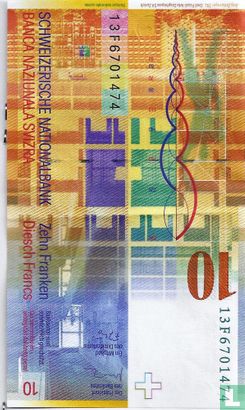 Zwitserland 10 Franken 2013 - P67e(3) - Afbeelding 2