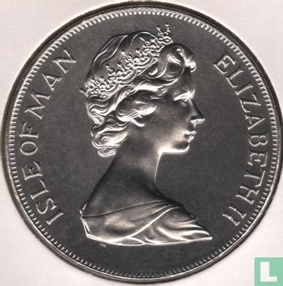 Île de Man 1 crown 1978 (cuivre-nickel) "25th Anniversary of the Coronation of Queen Elizabeth II" - Image 2