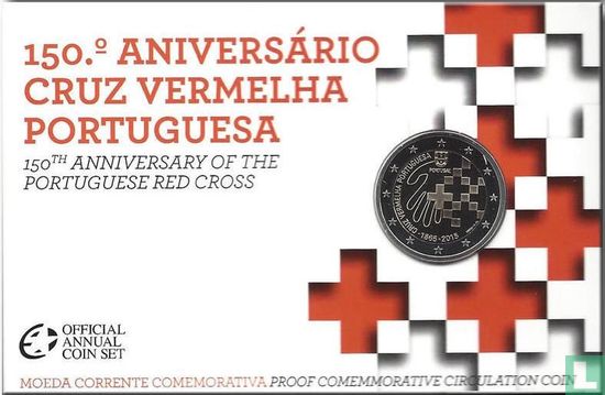 Portugal 2 euro 2015 (PROOF - folder) "150th Anniversary of Portuguese Red Cross" - Image 3