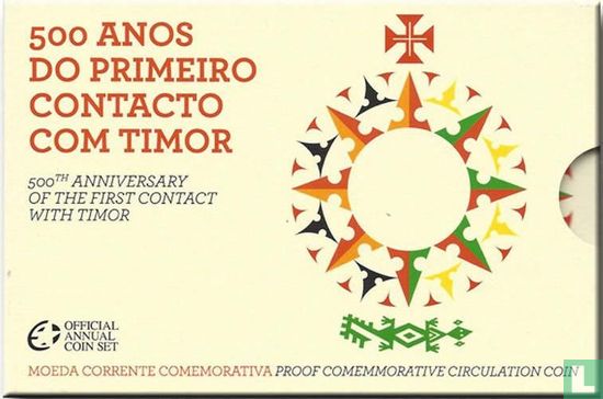 Portugal 2 euro 2015 (PROOF - folder) "500th anniversary of the first contact with Timor" - Image 1