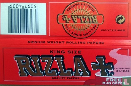 Rizla + King size Red ( Medium Weight )  - Afbeelding 1