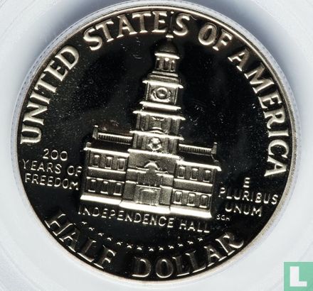 Verenigde Staten ½ dollar 1976 (PROOF - koper-nikkel) "200th anniversary of Independence" - Afbeelding 2