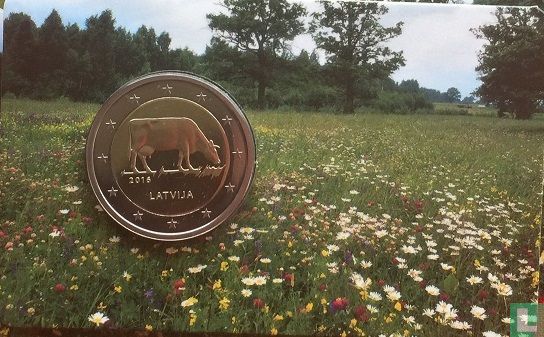 Letland 2 euro 2016 (coincard) "Latvian agriculture" - Afbeelding 1