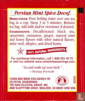 Persian Mint Spice Decaf - Image 2