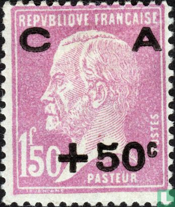 Louis Pasteur, met opdruk