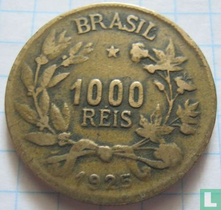 Brazil 1000 réis 1925 - Image 1