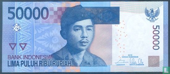 Indonésie 50.000 Rupiah 2016 (P152f1) - Image 1