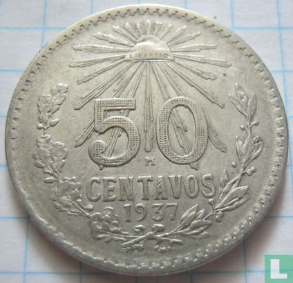 Mexico 50 centavos 1937 - Image 1