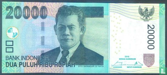 Indonesien 20.000 Rupiah 2016 (P151f1) - Bild 1